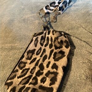 Leopard Print wristlet